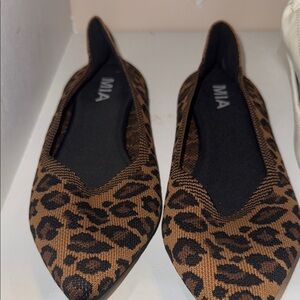 MIA Brown Leopard Women's Flats
